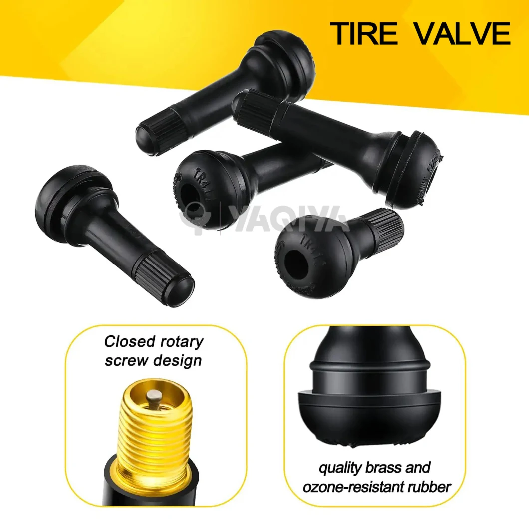 Snap in Type Tubeless Tire Use Nature Rubber Tire Valves